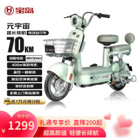今日必买：宝岛电动车 BODO 宝岛电动自行车元宇宙48V20Ah超威铅酸电池续航70km蓝牙智能解锁 仙草绿