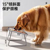 petofstory 304不锈钢狗盆狗碗大容量 宠物碗水碗狗狗喝水增高架护颈猫粮猫碗