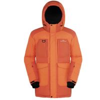HIGHROCK天石冬季800蓬户外滑雪攀登加厚中长款羽绒服男鹅绒连帽防风保暖抗寒013 金桔色/茶桔色 M