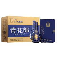 LANGJIU 郎酒 青花郎酒 天宝洞藏 陈酿 53%vol 酱香型白酒 500ml*6瓶 礼盒装