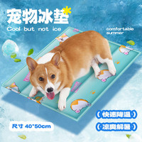 海伊朵 狗窝夏季凉窝宠物冰垫冰窝凉席坐垫防撕咬睡垫散热凉垫狗狗垫子 L号-60*90cm