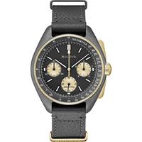 BULOVA 宝路华 传承系列登月者年差石英男士手表 复古限量版月球飞行员计时码表 50周年限量款 98A285