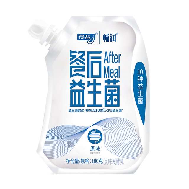 得益 山东 餐后益生菌酸牛奶青柠味 180g/袋*10袋