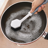 巧助手 榉木长柄锅刷家用厨房刷洗碗可挂式水槽灶台刷子1个装清洁刷