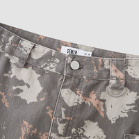 森马半身裙女开叉直筒长裙盐系酷春季街头酷飒风辣妹工装裙山系 咖色调00455 M 160/66A