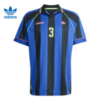 adidas 阿迪达斯 滔搏adidas阿迪达斯三叶草男子翻领足球衫运动休闲短袖T恤KD2307