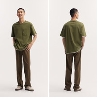 Semir/森马 拼接假两件 男士T恤