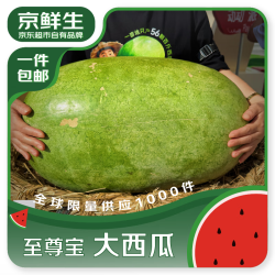 京鲜生 至尊宝大西瓜  1粒装 净重70-80斤