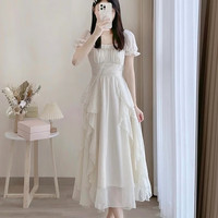 FOX.G 小香风连衣裙女纯欲夏季裙子衣服女装沙滩裙海边穿搭气质长裙女裙