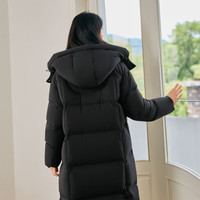 波司登【断码清仓】秋冬季女款羽绒服时尚连帽休闲长款冬季保暖外套