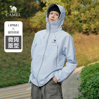 CAMEL骆驼山海夹克2.0户外男女山系登山服2025防风防泼水外套男 缥缈蓝 男女同款 L