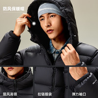 CAMEL骆驼火山羽绒服男户外女短款鸭绒加厚轻暖面包服情侣外套冬城市轻户外 男女同款【火山】7674B