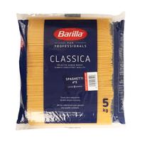 Barilla百味来5#传统意大利面5kg商用低脂直条意粉意面通心粉