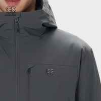 KOLON SPORT/可隆轻量羽绒服 男子冬多口袋防风防泼水透湿鹅绒夹克 LHDJ5SN009-DG 深绿色 M 170/92A