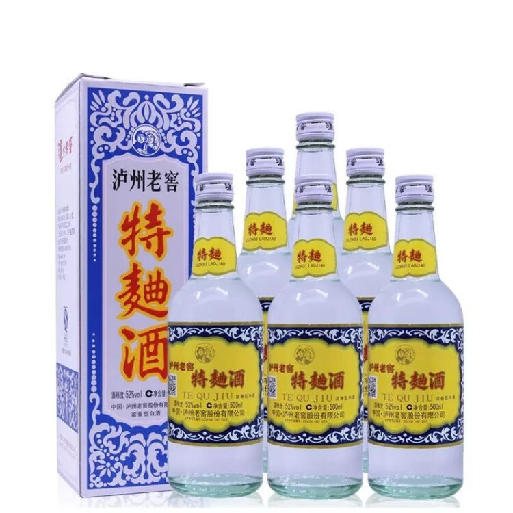 泸州老窖特曲工农60版52%vol 浓香型白酒500ml*6瓶整箱装【报价价格评测