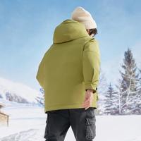 【中长款滑雪服】儿童羽绒服冬保暖男童外套撞色