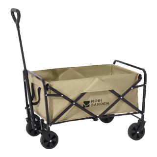 PLUS会员：牧高笛 星际营地车 户外露营带娃可躺折叠小推车轻量露营车 细沙黄 不含桌板