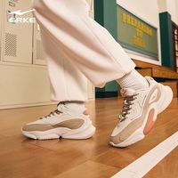 鸿星尔克 晓光女鞋秋季运动鞋面包鞋休闲鞋厚底增高复古老爹鞋
