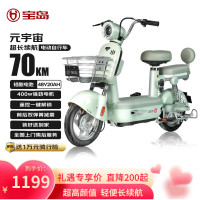 今日必买：宝岛电动车 BODO 宝岛电动自行车元宇宙48V20Ah超威铅酸电池续航70km蓝牙智能 仙草绿