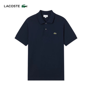 鳄鱼法国LACOSTE男款棉商务休闲经典宽松大码翻领Polo衫 黑色 S (3) 115-130斤
