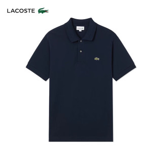 鳄鱼法国LACOSTE男款棉商务休闲经典宽松大码翻领Polo衫 黑色 S (3) 115-130斤