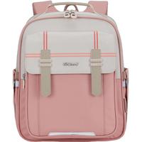 Carany 卡拉羊 学生轻便减负儿童书包 CX2615 莫兰迪粉 18L