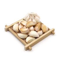 宝菜大蒜紫皮蒜头25年山东金乡地标产品带皮干蒜产地源头直发 4条装（5头/条 单果约5.0cm）