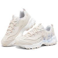 斯凯奇(Skechers)2025夏季女鞋熊猫鞋厚底增高老爹耐磨休闲鞋熊猫鞋150530 自然色/浅蓝色/NTLB 38.5