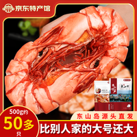 海鲜颂 九节虾干即食大虾干烤虾干对虾干特大斑节虾干海产干货风干大烤虾 中号斑节虾干500g/50-60只