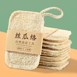 哔哩芭啦 丝瓜络刷锅碗巾洗碗抹布海绵擦丝瓜瓤百洁布杯刷厨房清洁刷子