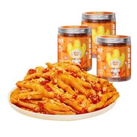 脱骨侠无骨鸡爪去骨凤爪休闲零食源头直发蒜香微辣500g*3罐