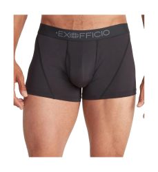 EXOFFICIO 男士 Give-n-Go 运动网眼 2.0 平角内裤 7.62 厘米,黑色/黑色,XXL 码