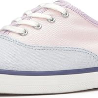 Keds 女式 Champion 季节性时尚运动鞋, 粉色/蓝色/丁香拼色帆布