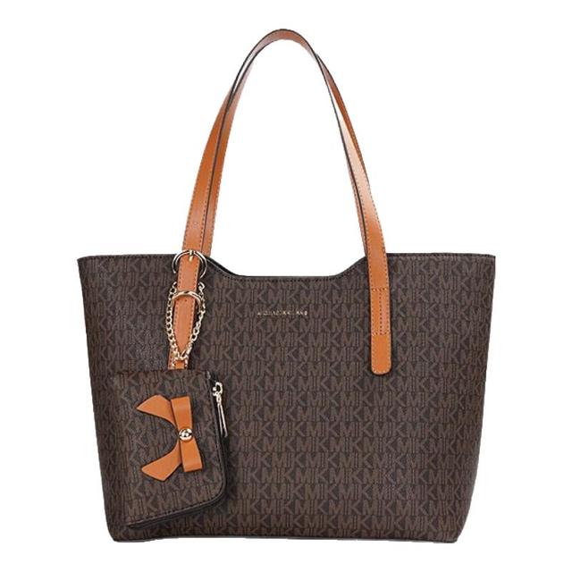 MK 轻奢包包女包单肩包手提包大容量托特包520 咖啡色（礼盒装）