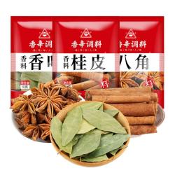 川珍 卤肉香料3袋组合装共82g八角香叶桂皮大料烧卤调料家用