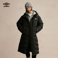 茵宝 运动连帽羽绒服中长户外冬季加厚外套 凝眸黑 拍小一码 S 充绒量：283