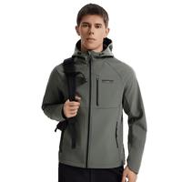 诺诗兰【雁荡Ⅱ】25秋季户外风雪外套男女杜邦三防保暖耐磨夹克软壳衣 螺青色-70E男 180