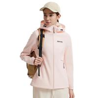诺诗兰【雁荡Ⅱ】25秋季户外风雪外套男女杜邦三防保暖耐磨夹克软壳衣 落樱粉色-77E女 175