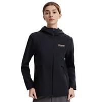 诺诗兰【雁荡Ⅱ】25秋季户外风雪外套男女杜邦三防保暖耐磨夹克软壳衣 纯黑色-77E女 175