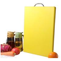 拜杰菜板砧板防霉塑料砧板家用案板加厚PE塑料砧板切菜板45*32*1.3cm 黄色大号45*32*1.3cm