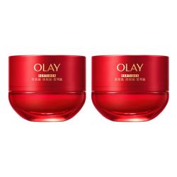 OLAY 超红瓶面霜轻润50g*2混油皮抗皱紧致护肤品生日礼物送女友