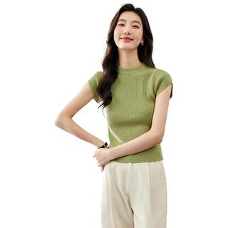 梵希蔓针织衫2025夏季新款显瘦弹力修身短袖T恤上衣女
