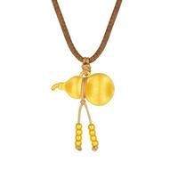 周大生补贴黄金葫芦吊坠足金福禄生财挂坠女友1.45g