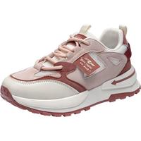 ZHR休闲鞋女夏季网面透气鞋子女厚底百搭老爹鞋女 CS16E 粉白色 36