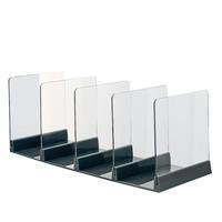 三年二班 多联可延长书立书立架桌面书架挡板办公用品书夹桌上固定书本立架学生用置物架 白