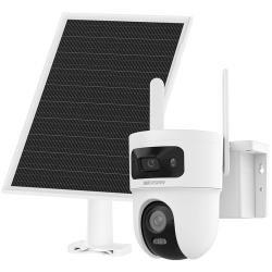 海康威视 太阳能摄像头免插电800万双摄家用室外4G终身免流量360度无死角AOV户