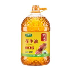 长寿花 压榨一级花生油6.08L物理压榨家用桶装纯正家用食用油