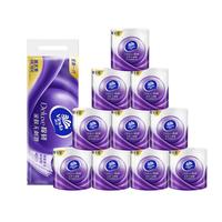 Vinda 维达 棉韧180克卷纸有芯卷筒纸卫生纸家用实惠压花体家庭厕纸卫生纸巾 维达棉韧压花有芯卷纸 10卷1800克