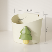 绣川 Showtran 彩虹森林壁挂桶厨房浴室收纳桶清洁垃圾桶办公室柜门杂物分类