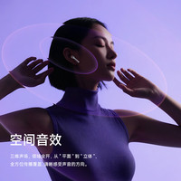 漫步者 空间音效 真无线蓝牙耳机  有线充电 墨玉灰 Type-C